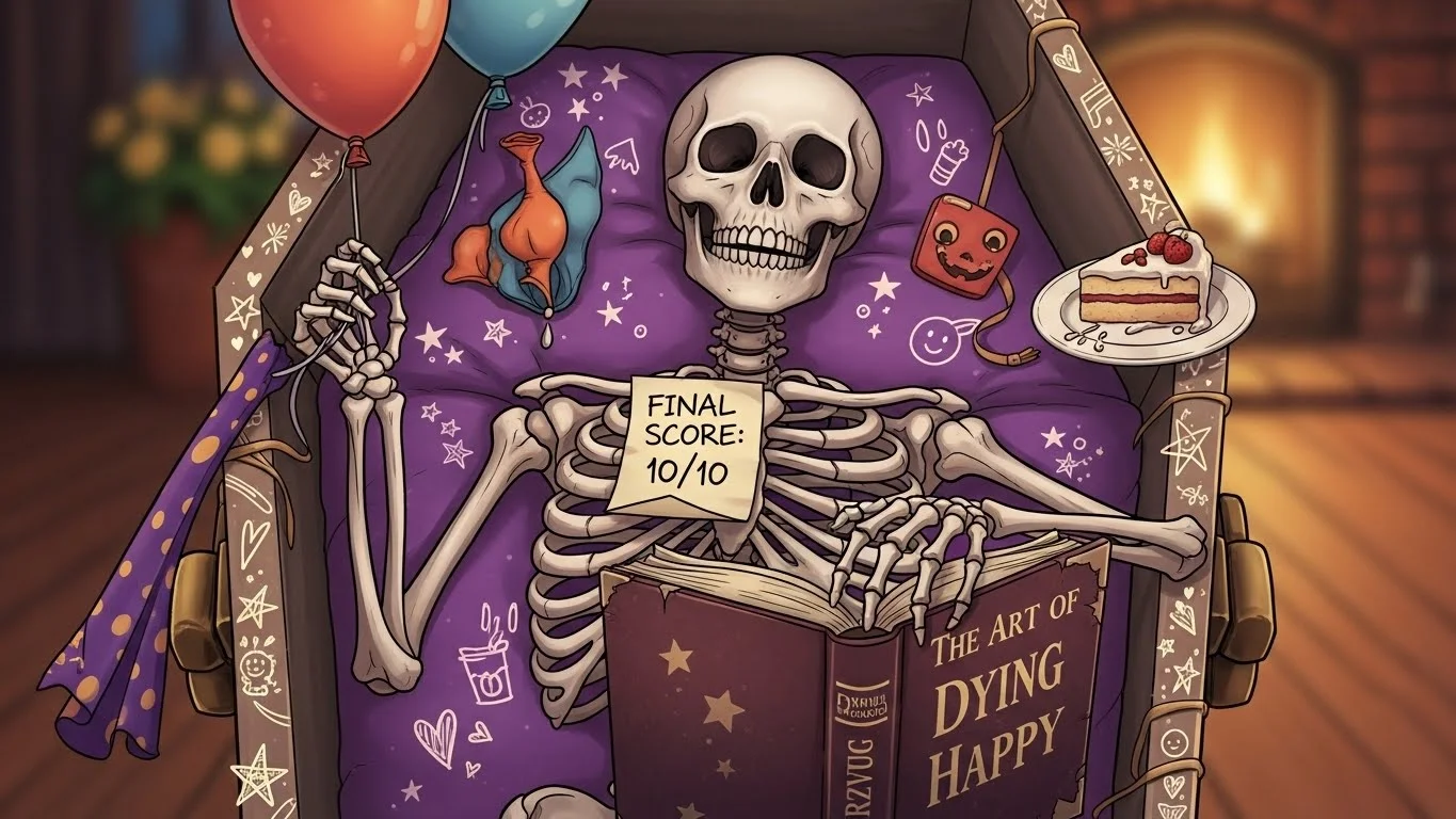 Die with a smile meaning in simple words