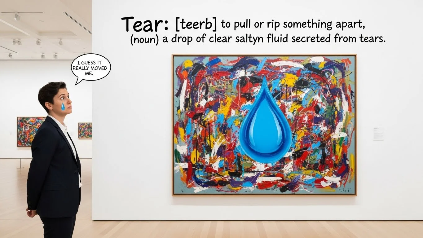 Different pronunciations of tear