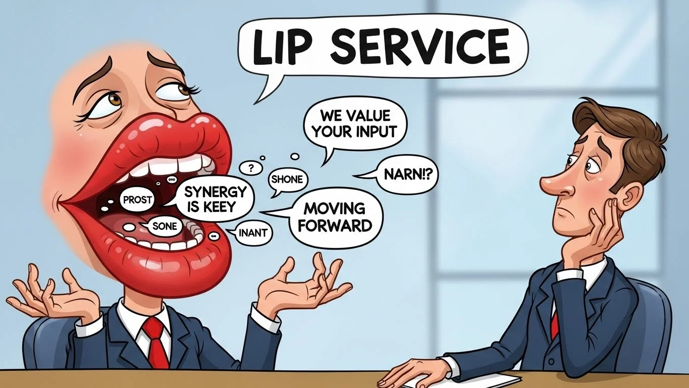 How to respond to lip service