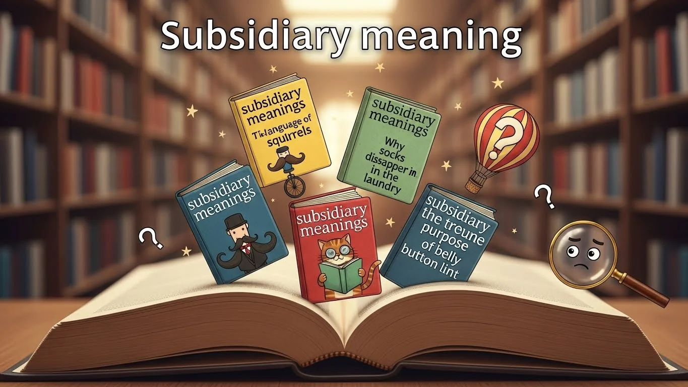Subsidiary Meaning in Accounting