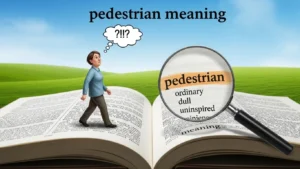 pedestrian meaning