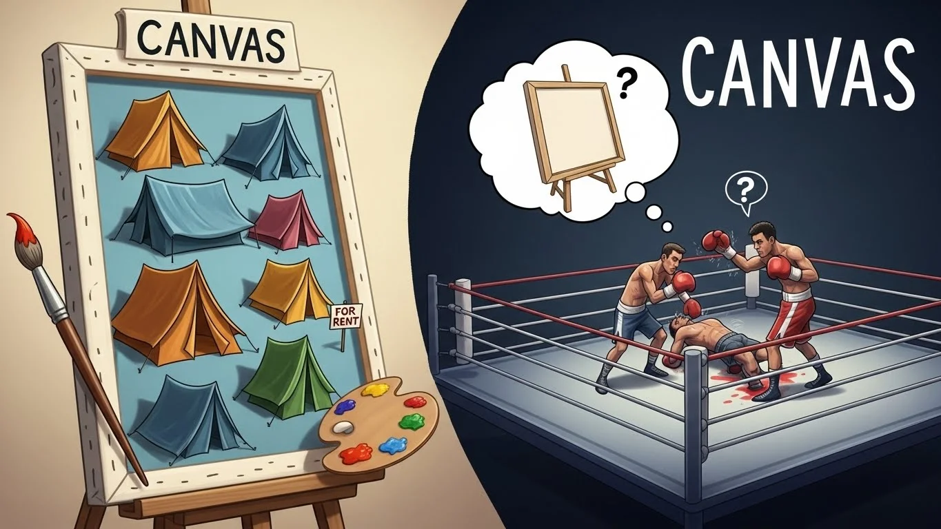 Canvas Meaning in Everyday Language